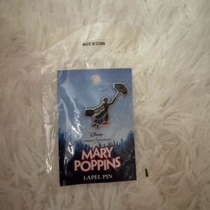 Disney Mary Poppins Enamel Lapel Pin - Black, Red, Silver